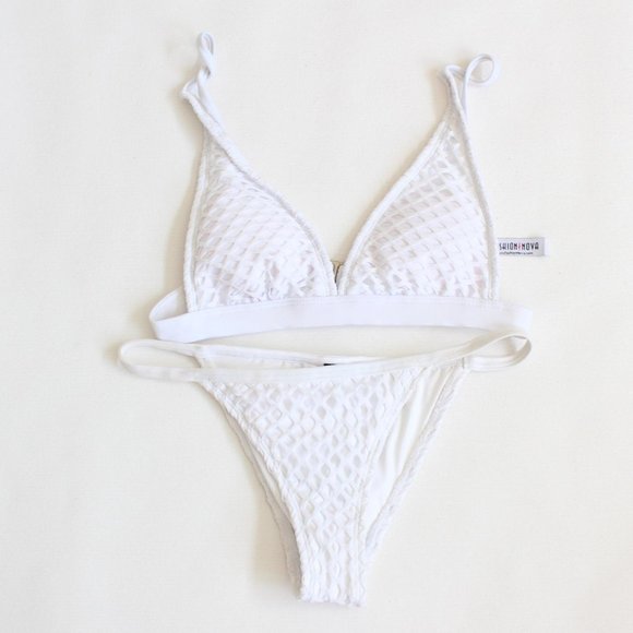 Dolls Kill Other - NWT Fashion Nova Risk Fishnet Bikini Set Cheeky